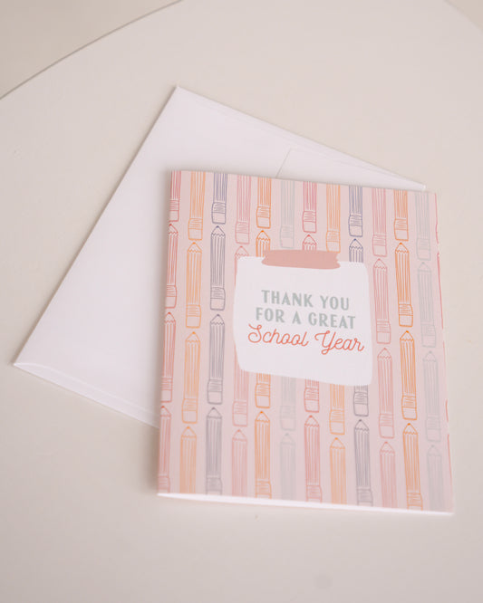 School Year Teacher Greeting Card