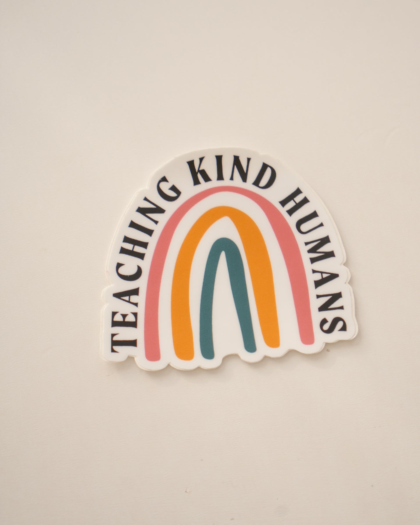 Teaching Kind Humans Rainbow Sticker