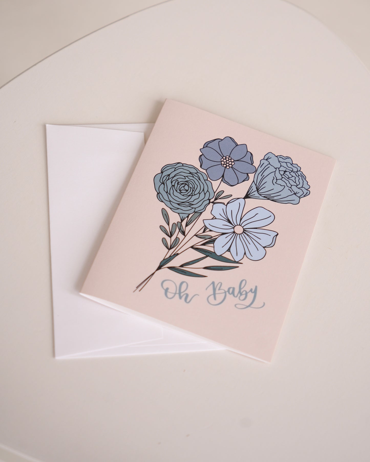 Oh Baby Blue Greeting Card
