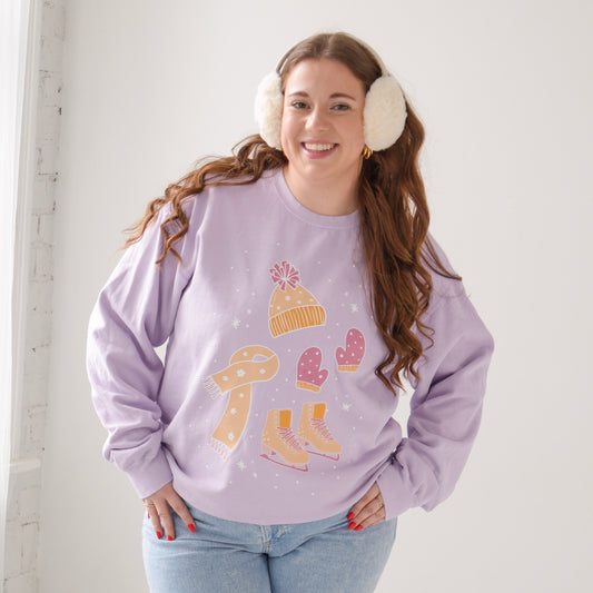 Winter Wishes Comfort Colors Crewneck