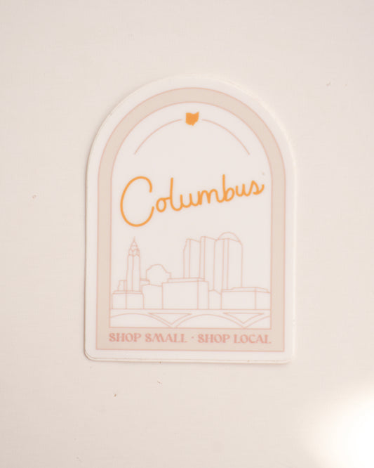 Columbus Shop Small Arch Sticker