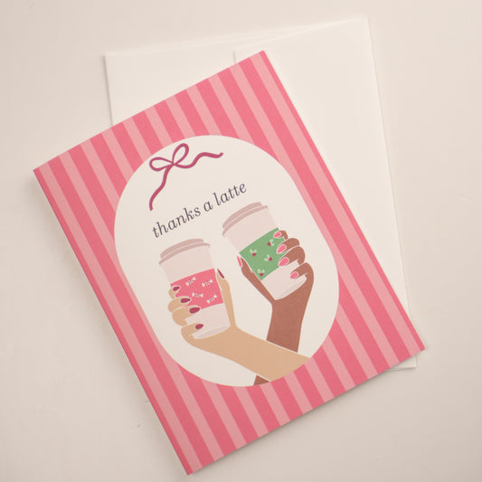 Thanks a Latte Christmas Greeting Card