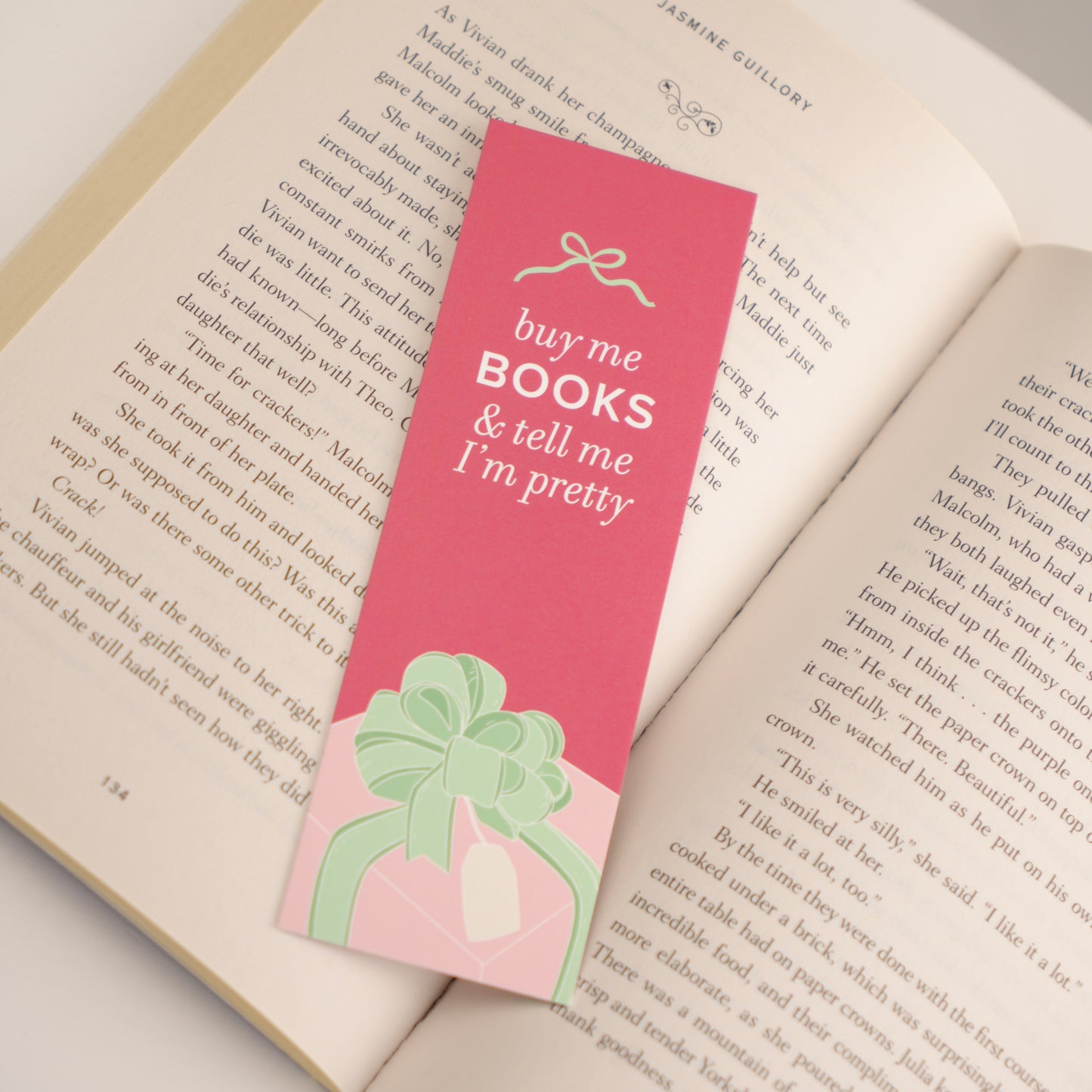 Tell Me I’m Pretty Red Bookmark