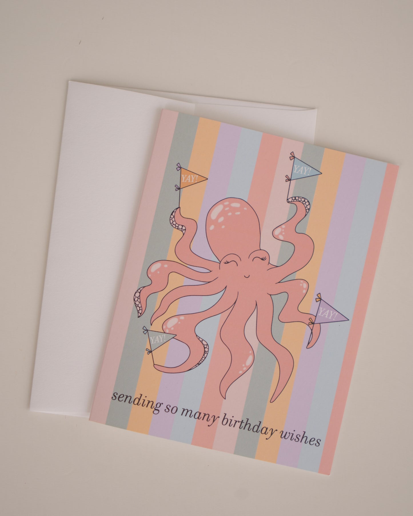 Octopus Birthday Greeting Card