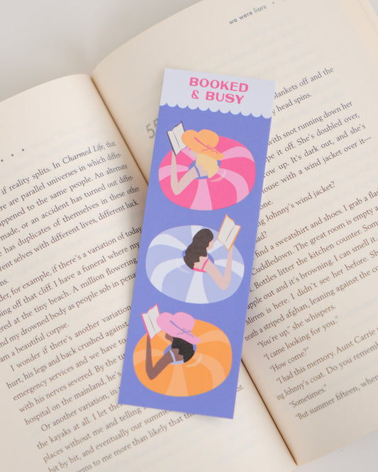 Booked & Busy Bookmark