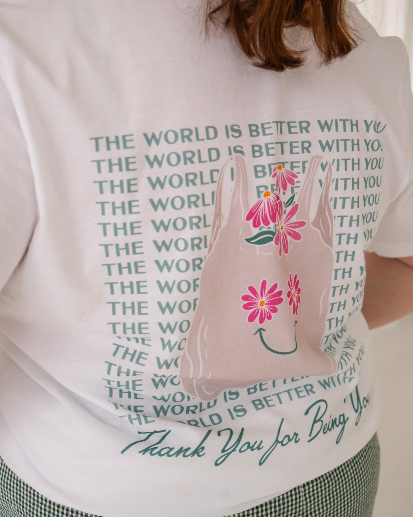 Thanks for Being You Floral Graphic Tee