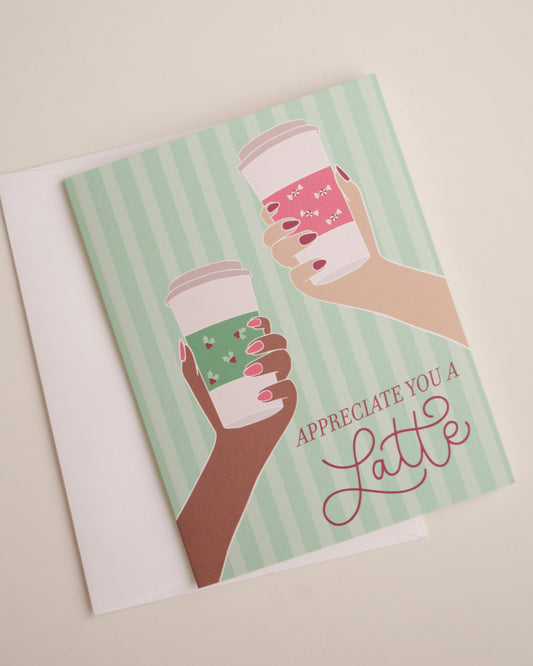 Appreciate You a Latte Christmas Greeting Card