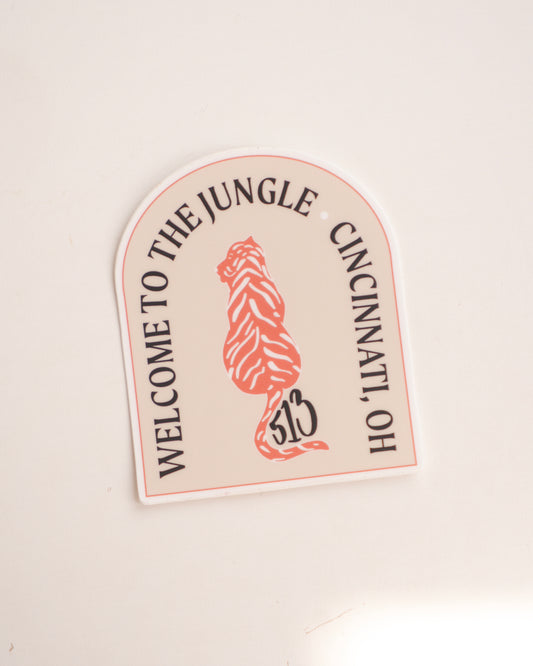 Welcome to the Jungle Cincy Sticker