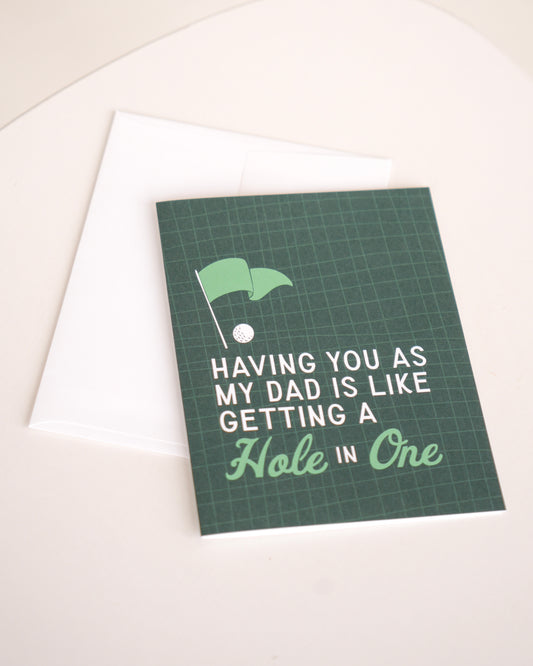 Hole in One Father's Day Card