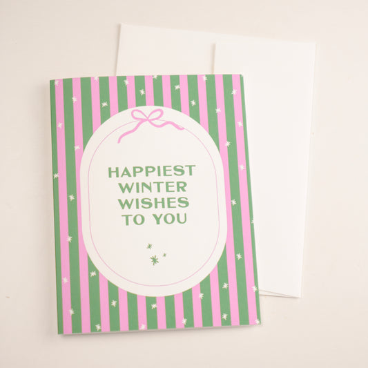 Winter Wishes Greeting Card