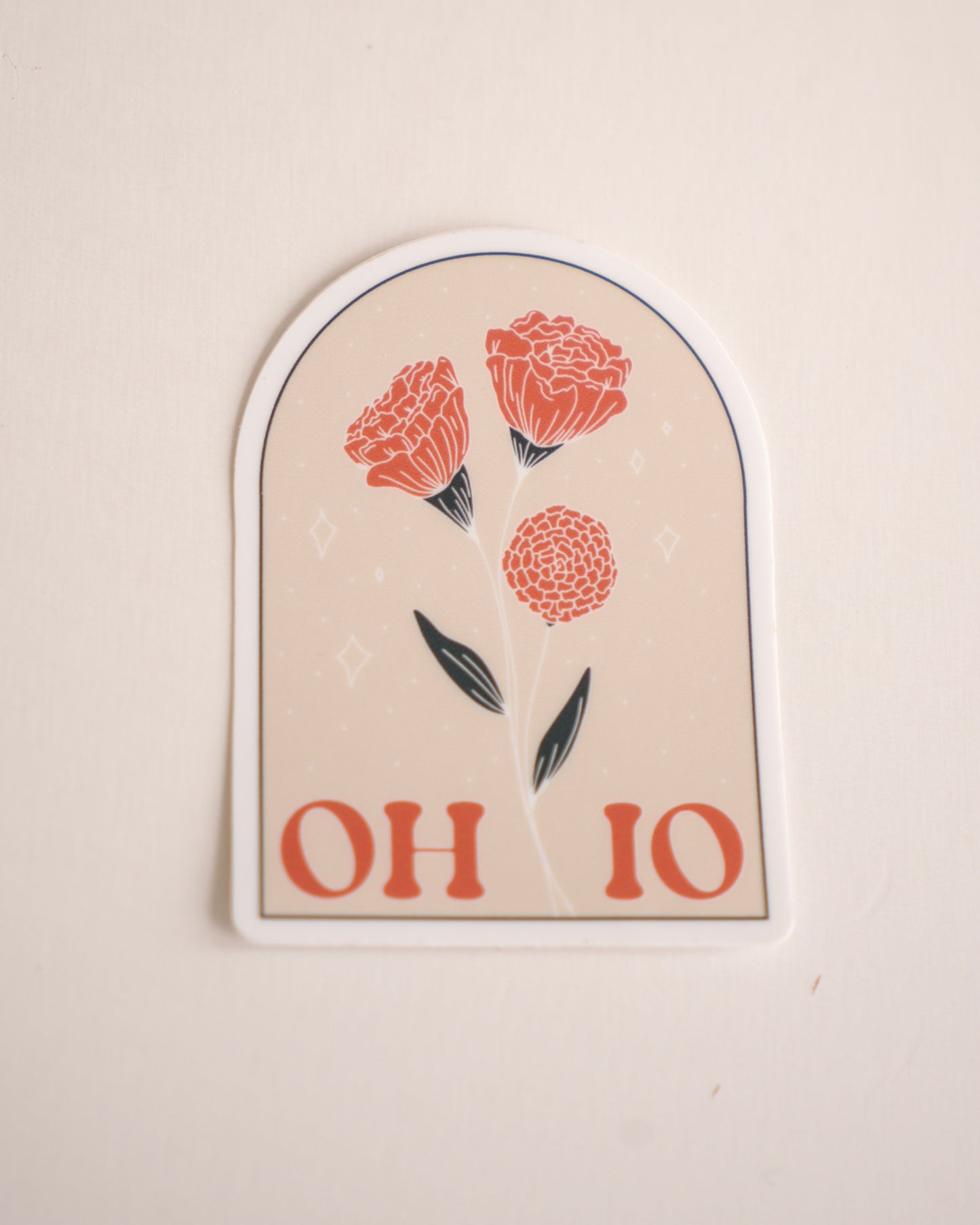 Ohio Carnation Arch Sticker
