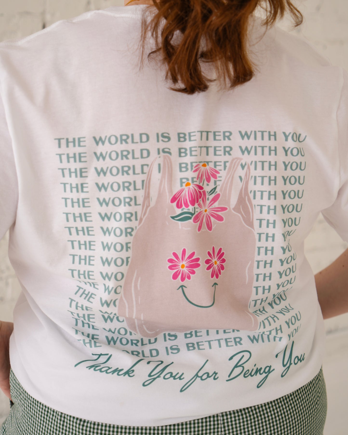 Thanks for Being You Floral Graphic Tee