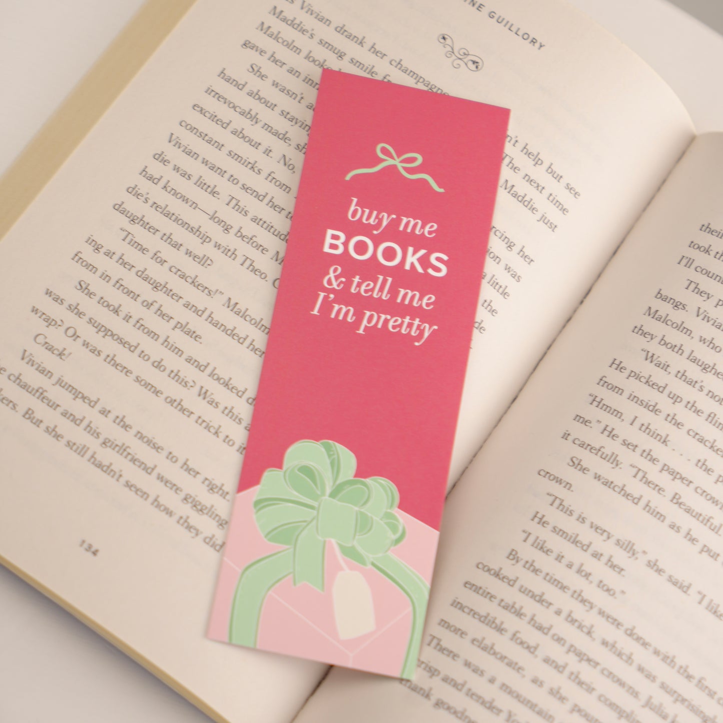 Tell Me I’m Pretty Red Bookmark