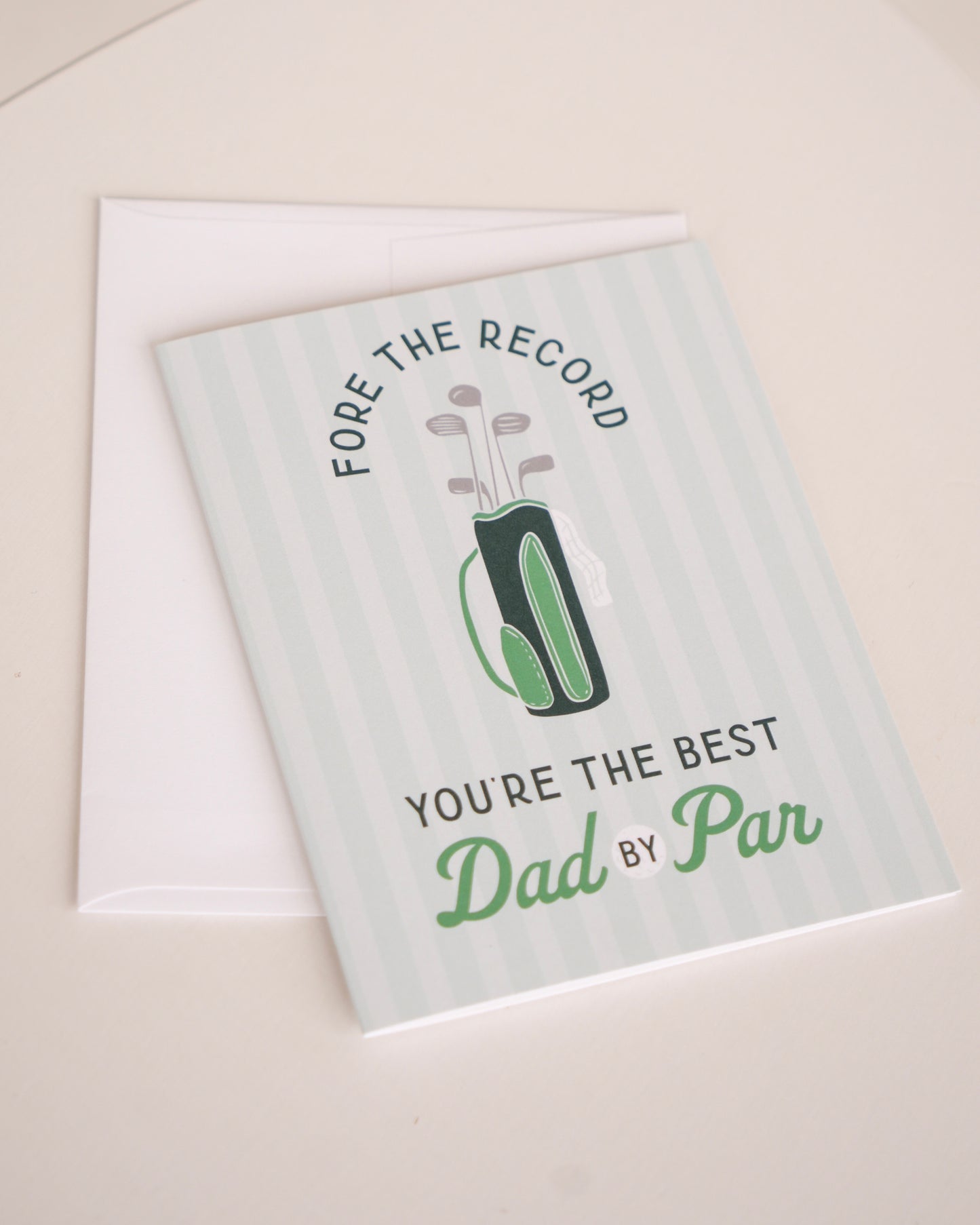 Best Dad by Par Father's Day Card