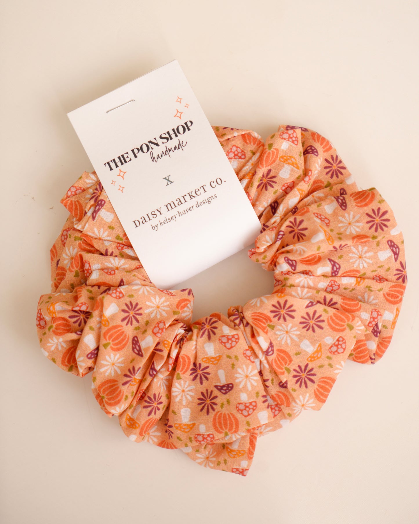Pumpkin Oversized Scrunchie