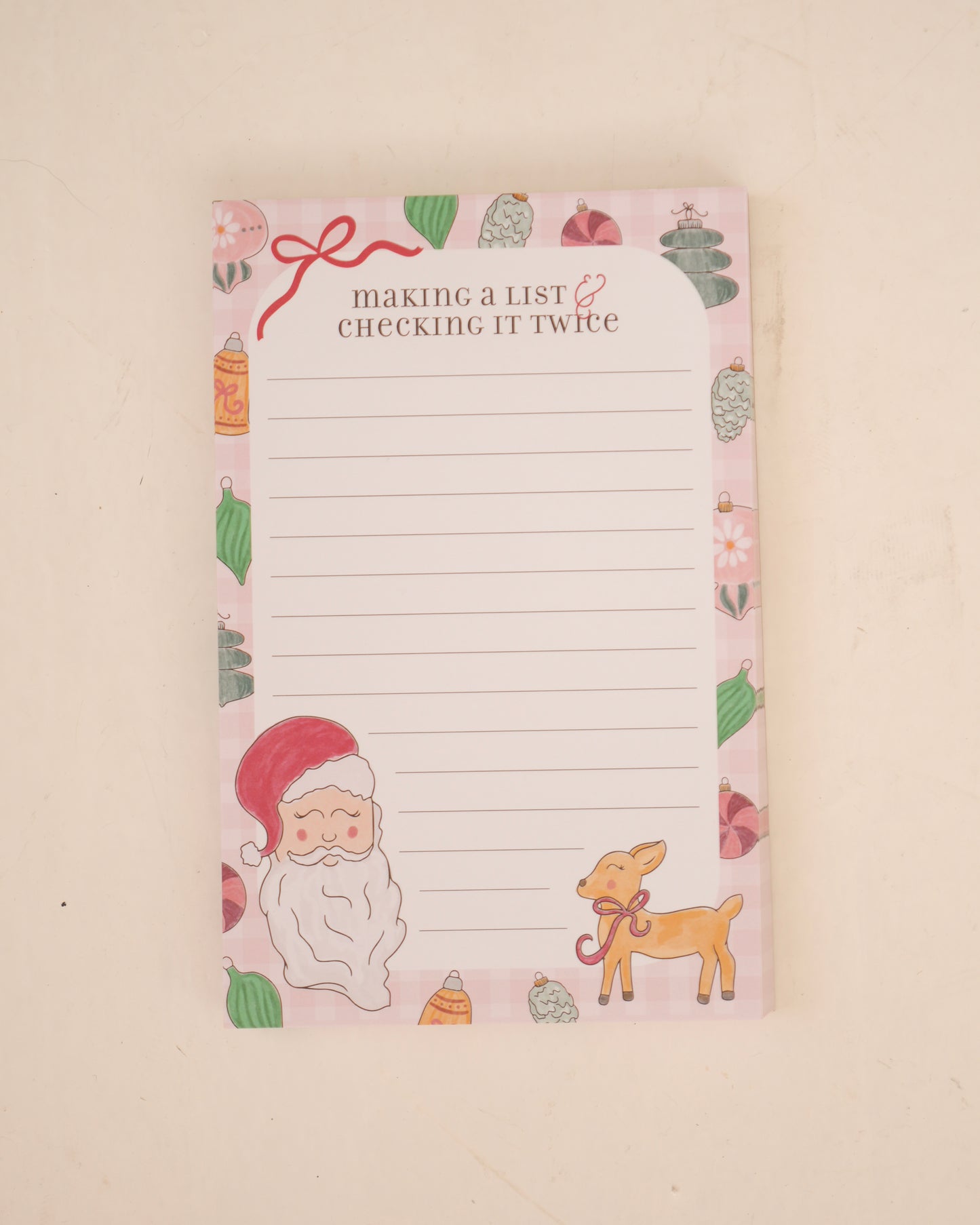 Checking it Twice Christmas Notepad