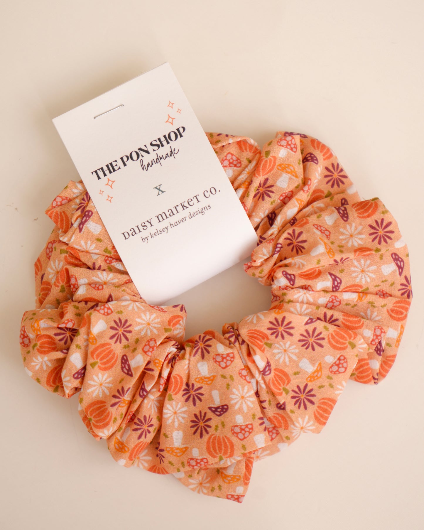 Pumpkin Oversized Scrunchie