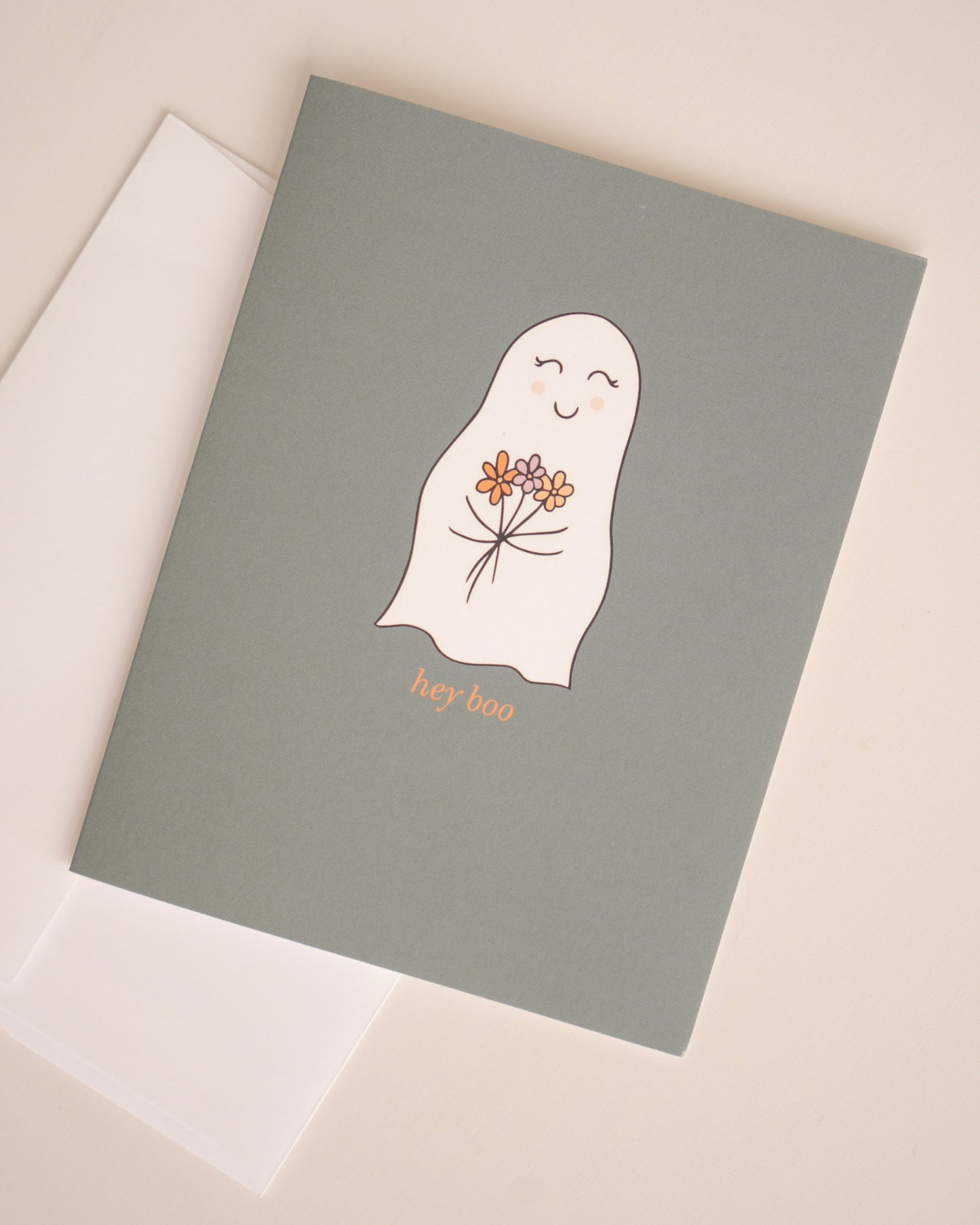 Hey Boo Greeting Card