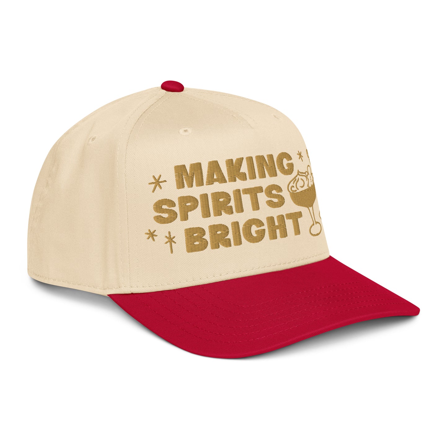 Making Spirits Bright Holiday Red Hat
