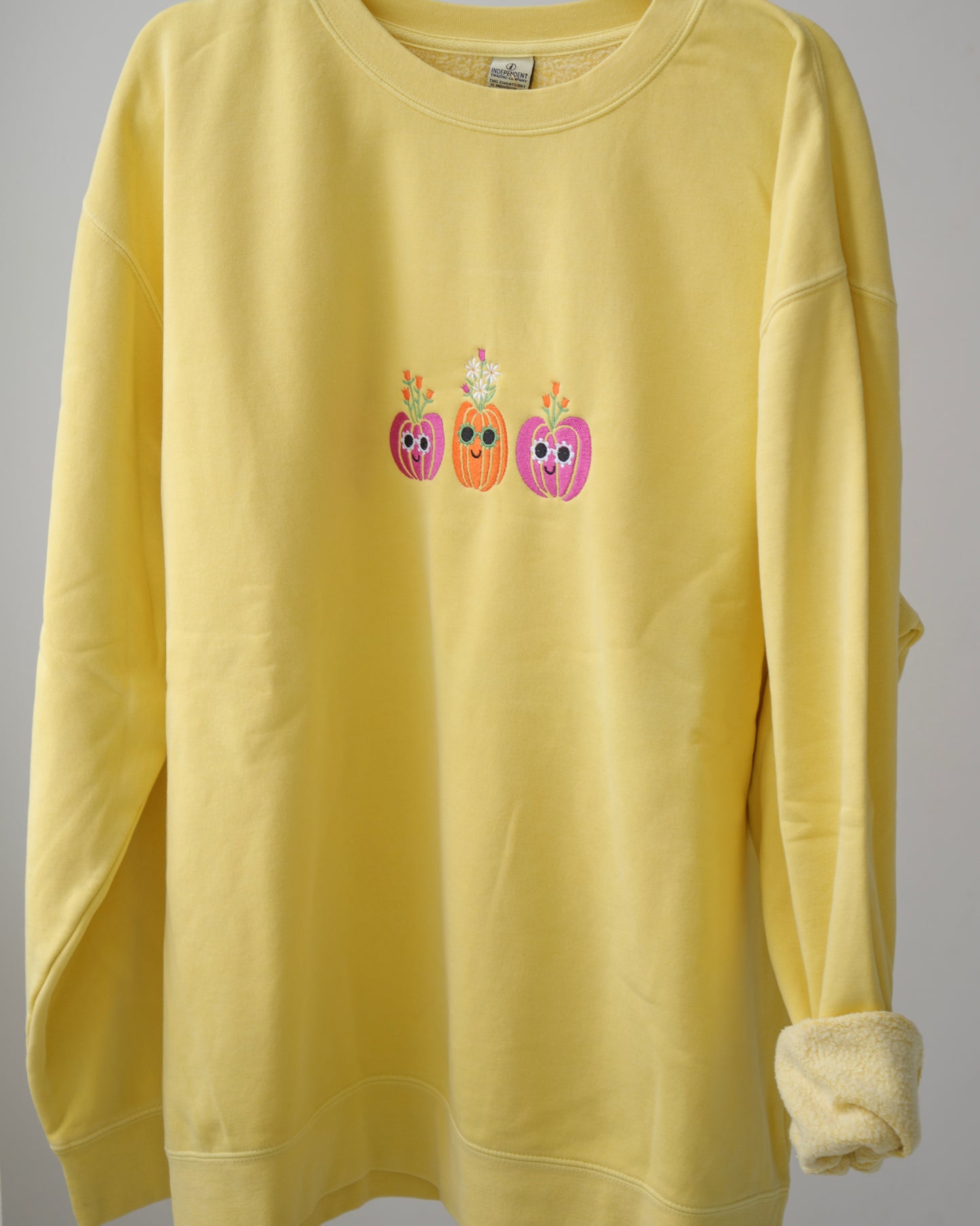 Pumpkin Embroidered Sweatshirt