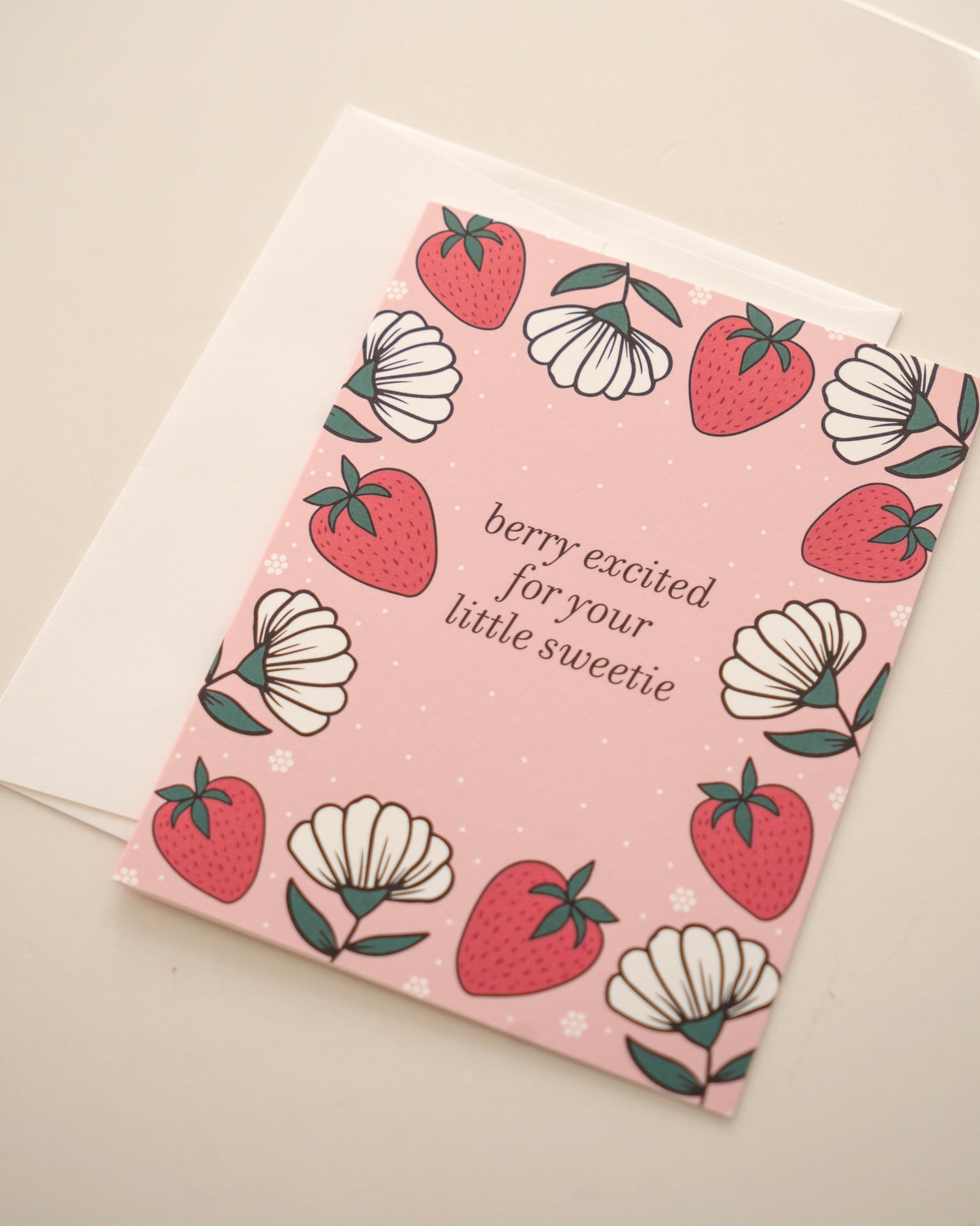 Strawberry Baby Greeting Card