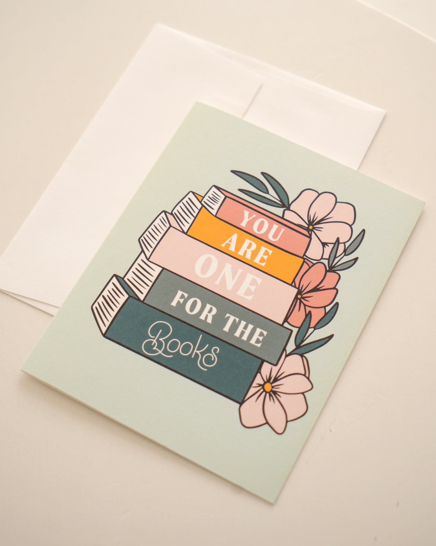 One for the Books Greeting Card