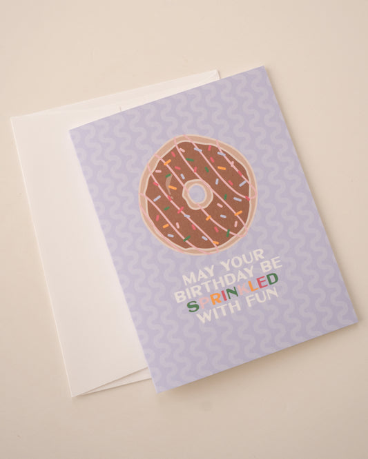 Sprinkled Birthday Greeting Card - April Monthly Mini Collection