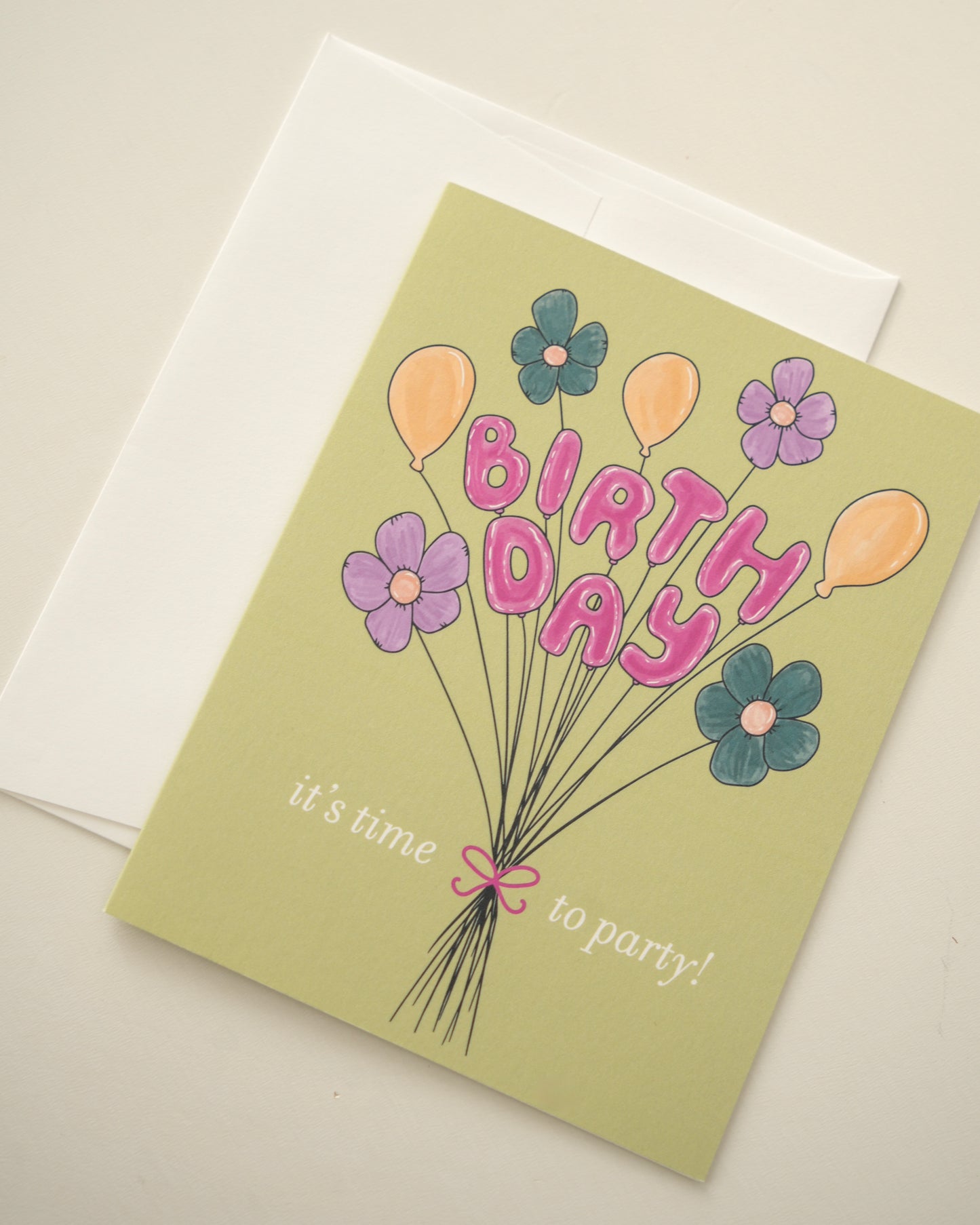 Balloon Birthday Greeting Card