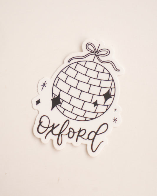 Oxford Disco Ball Sticker