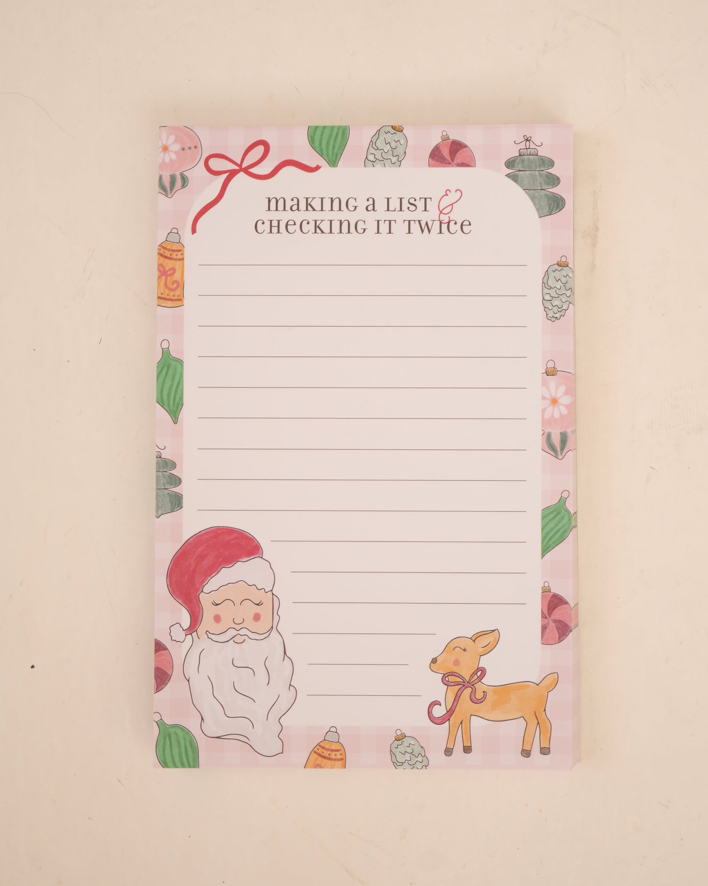 Checking it Twice Christmas Notepad