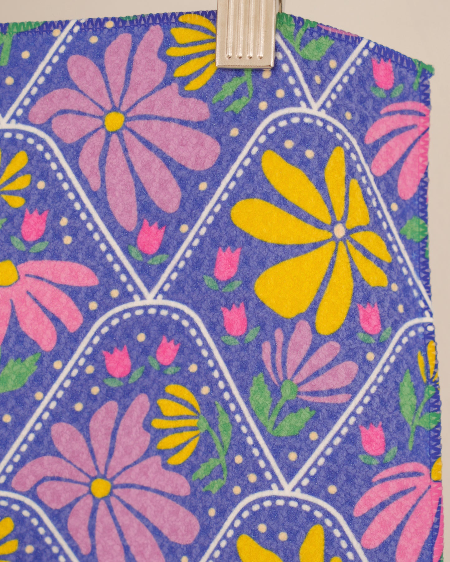 Bold Blooms Waffle Knit Towel