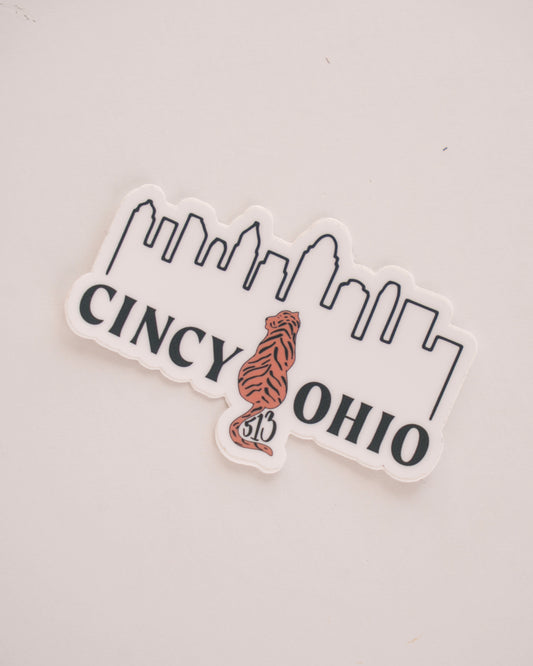 Cincy Skyline Sticker