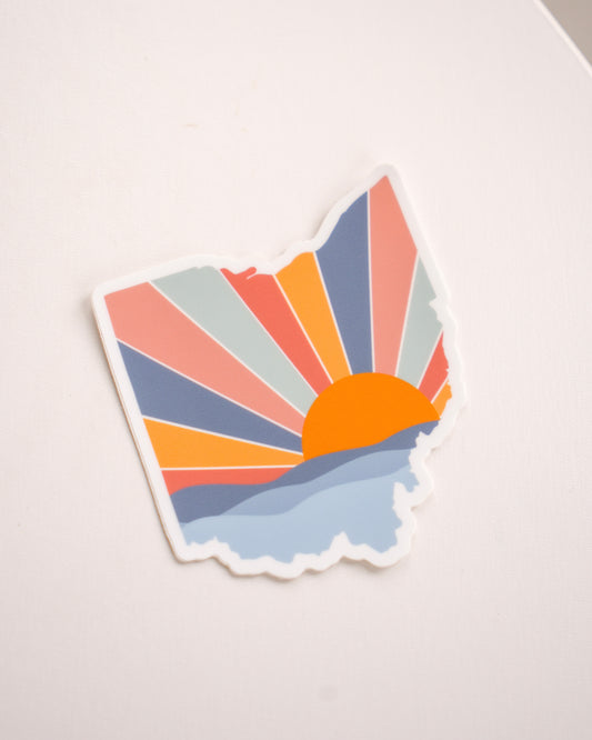 Lake Sunset Sticker