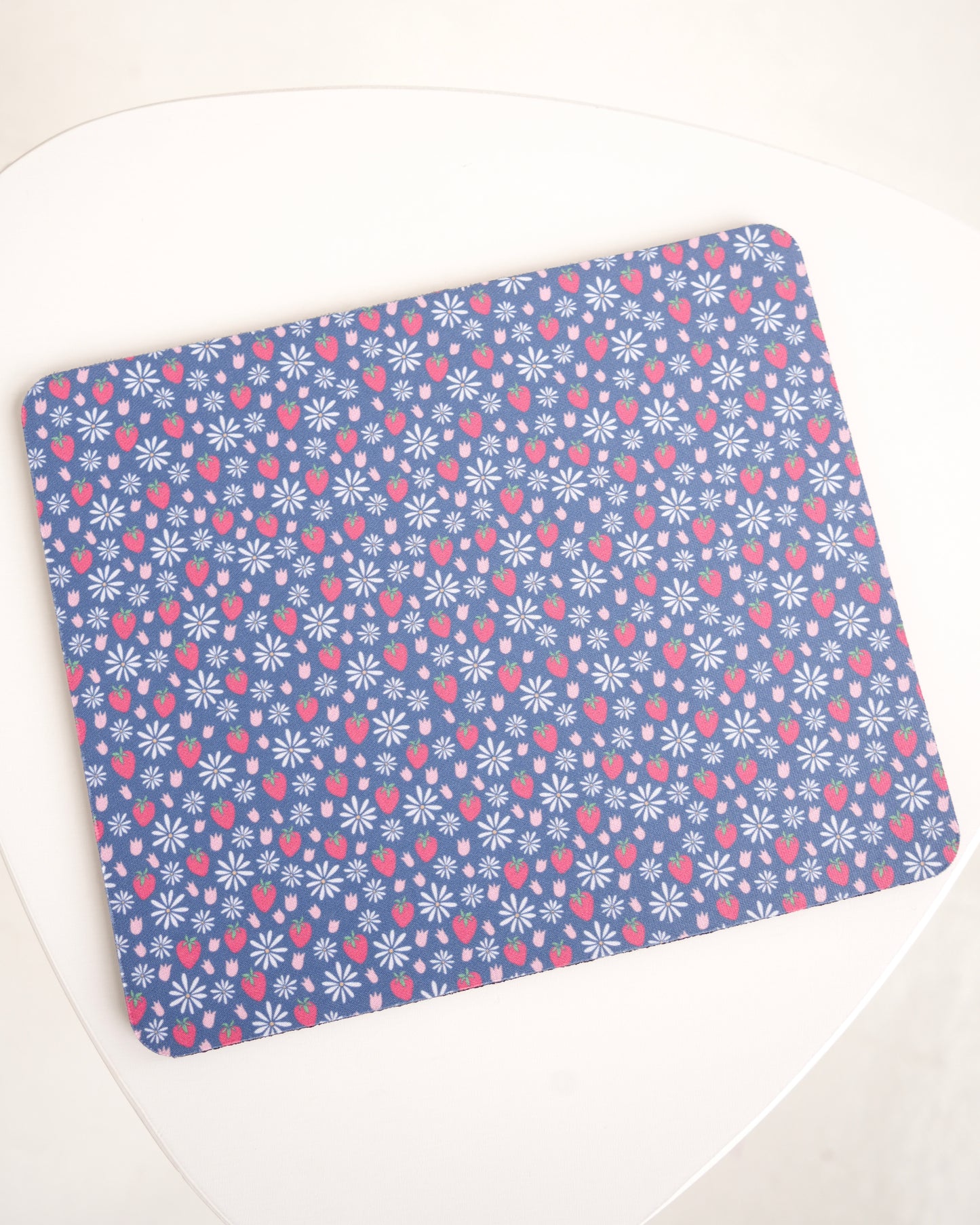 Strawberry Blooms Mouse Pad