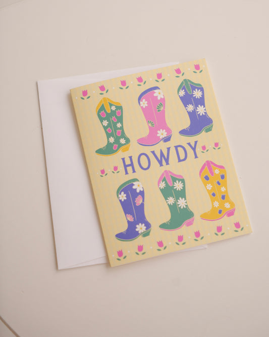 Howdy Greeting Card