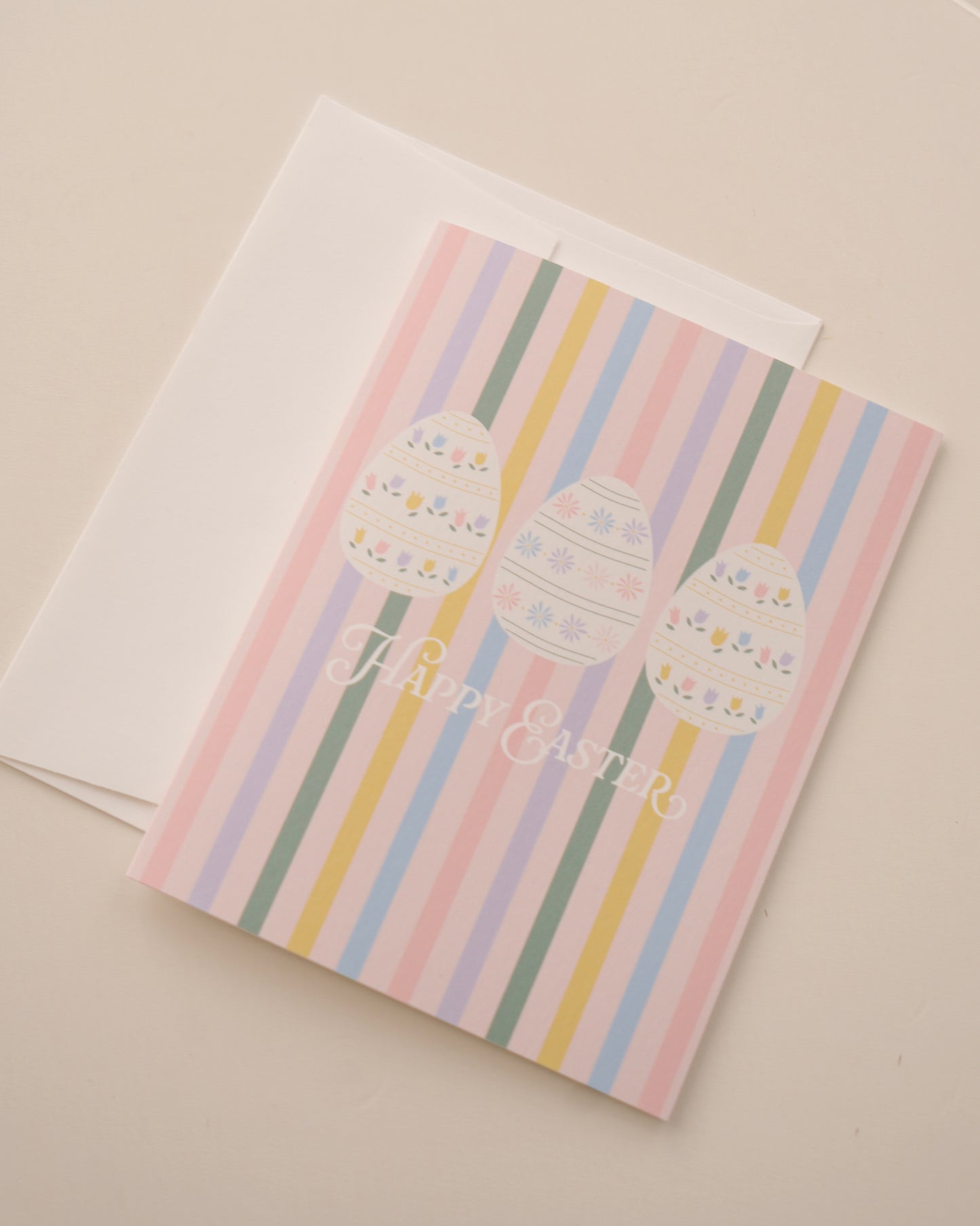 Happy Easter Stripe Card