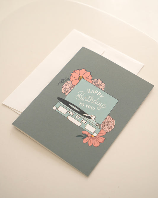 Record Year Birthday Greeting Card