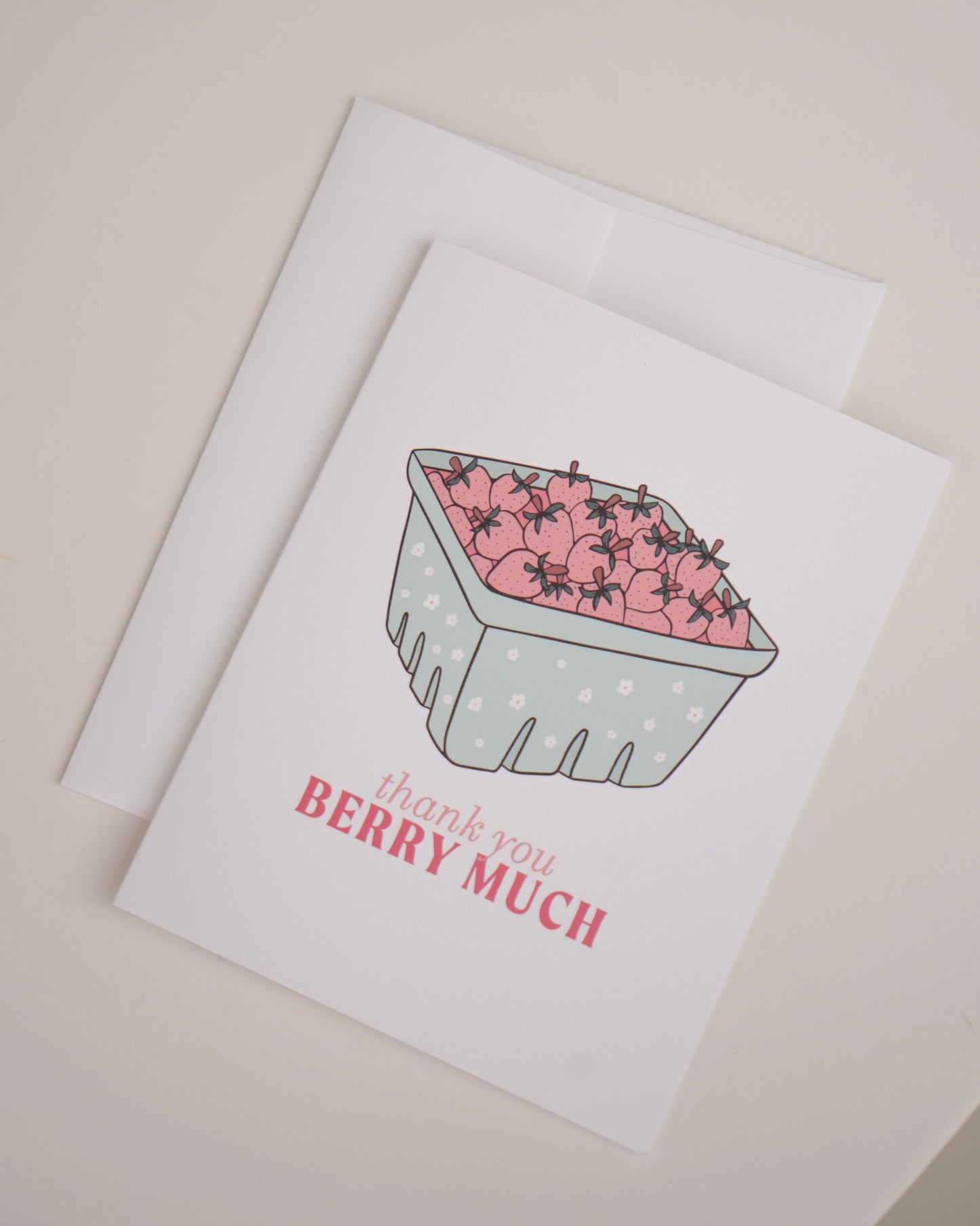 Thank You Berry Much Greeting Card
