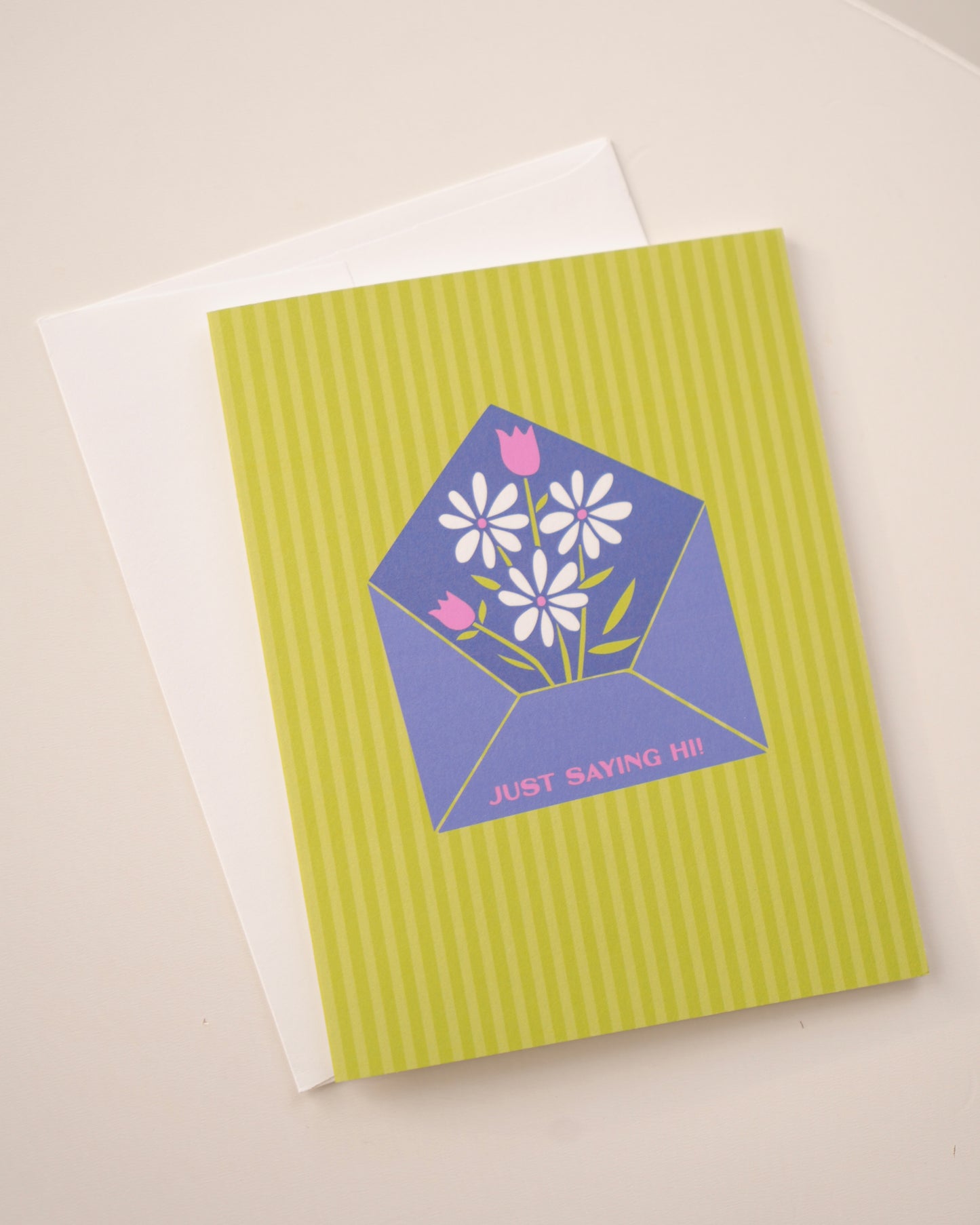 Just Saying Hi Floral Envelope Card - January Monthly Mini Collection