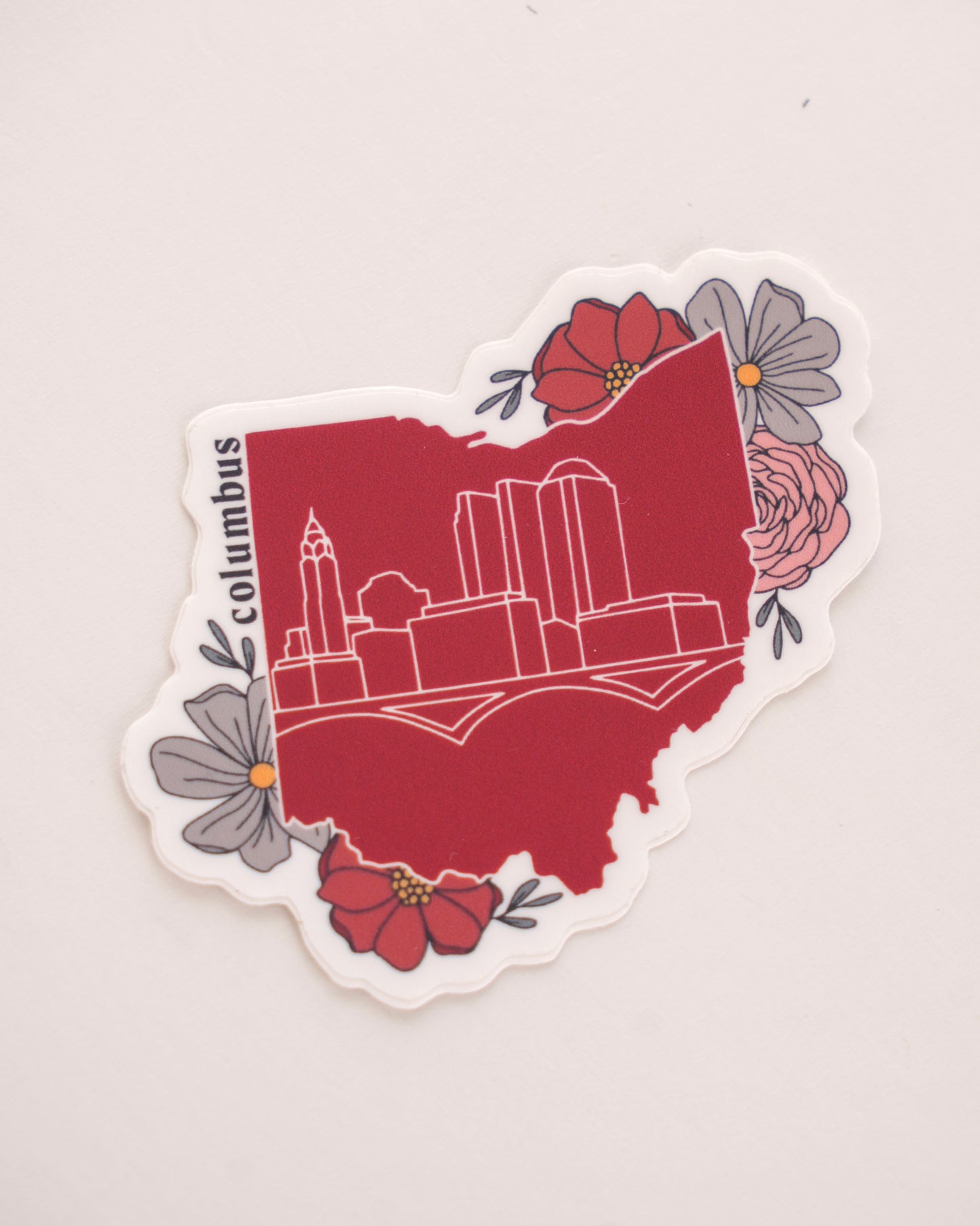 Columbus Floral Sticker
