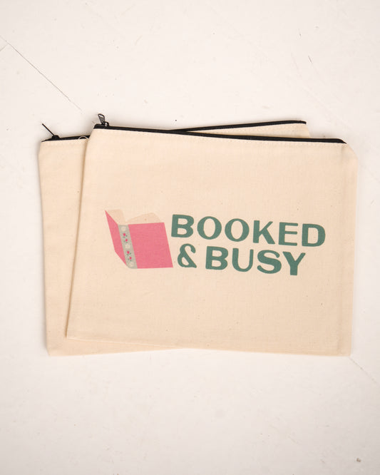 Booked & Busy Book Pouch