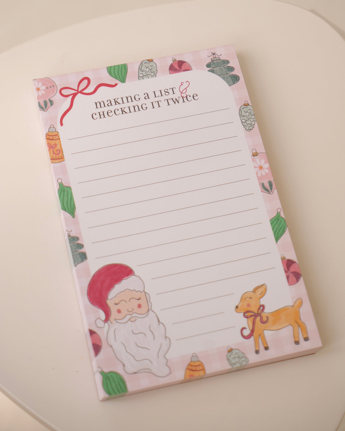 Checking it Twice Christmas Notepad