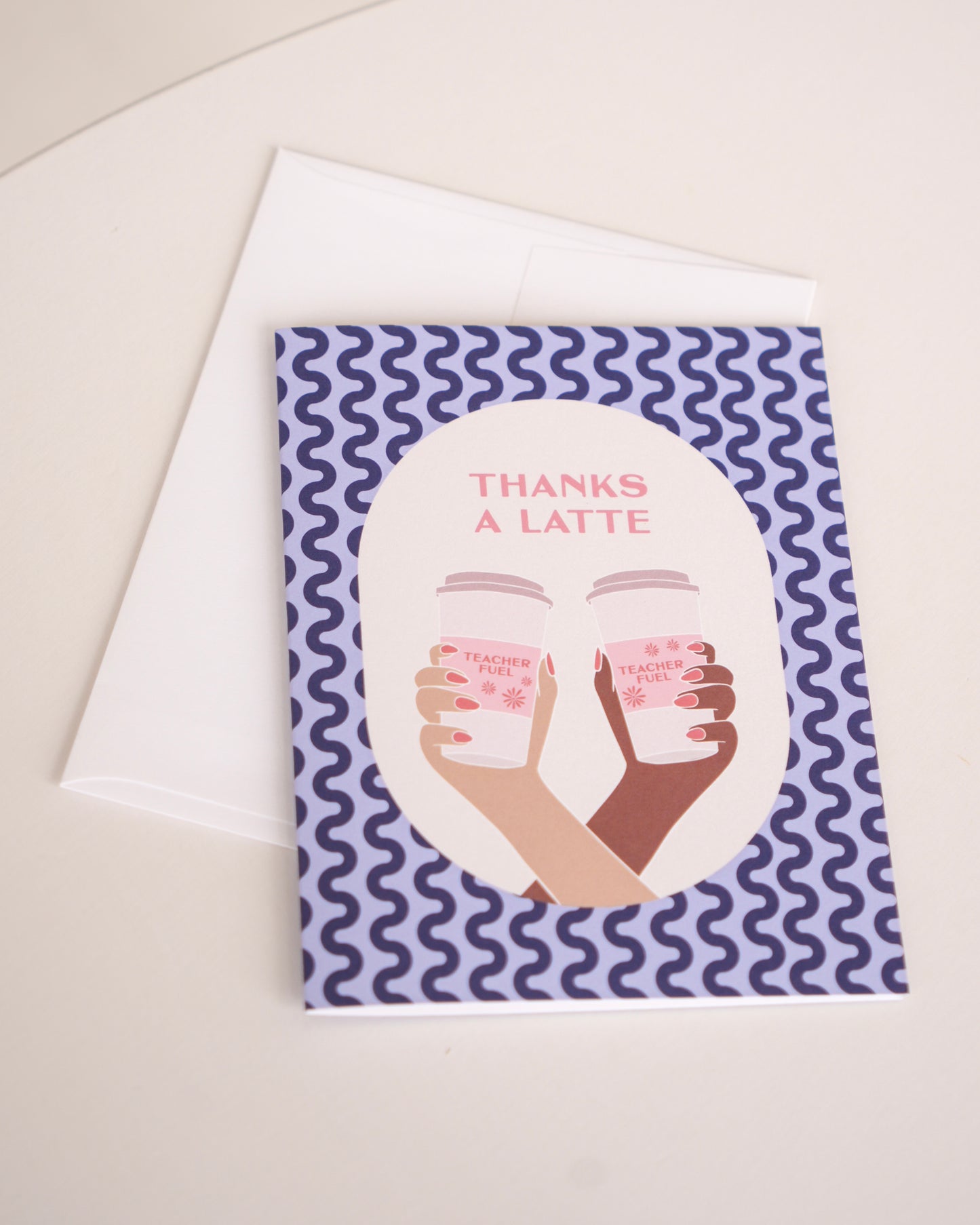 Thanks a Latte Teacher Fuel Greeting Card