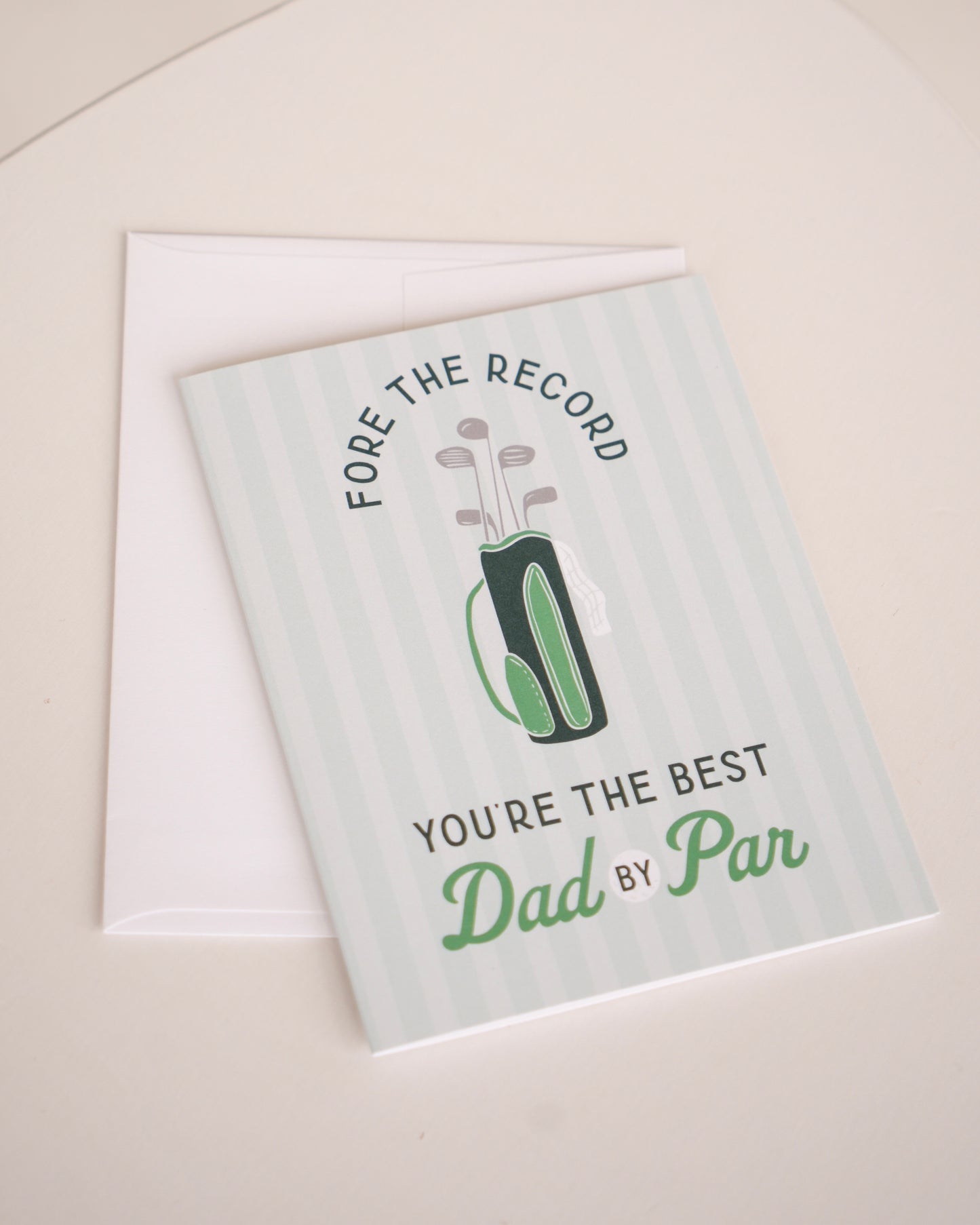 Best Dad by Par Father's Day Card