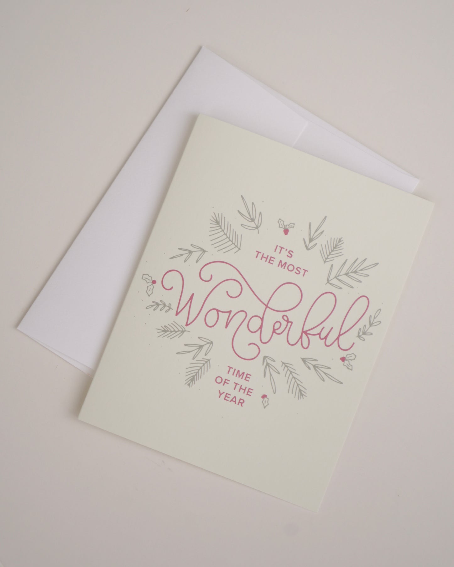 Wonderful Time of the Year Christmas Greeting Card