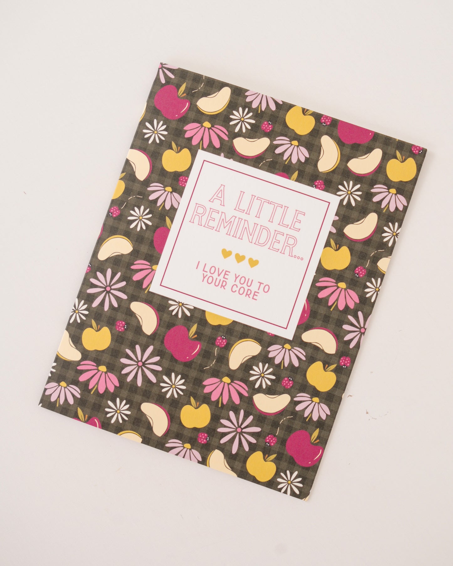 Love You to your Core Apple Greeting Card