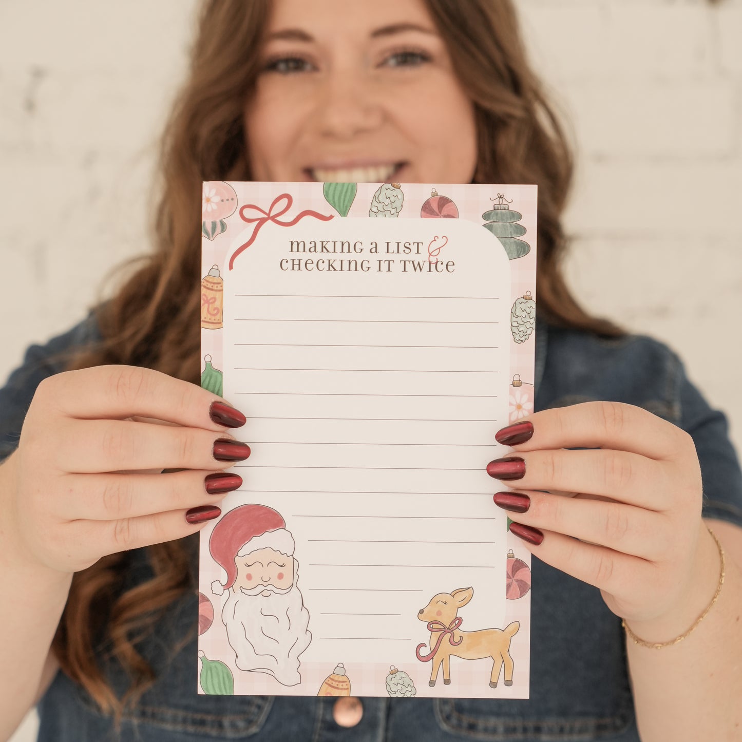 Checking it Twice Christmas Notepad