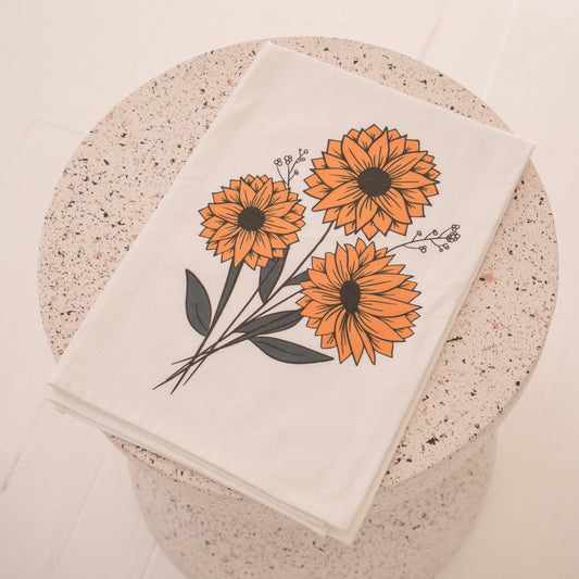 Sunflower Tea Towel