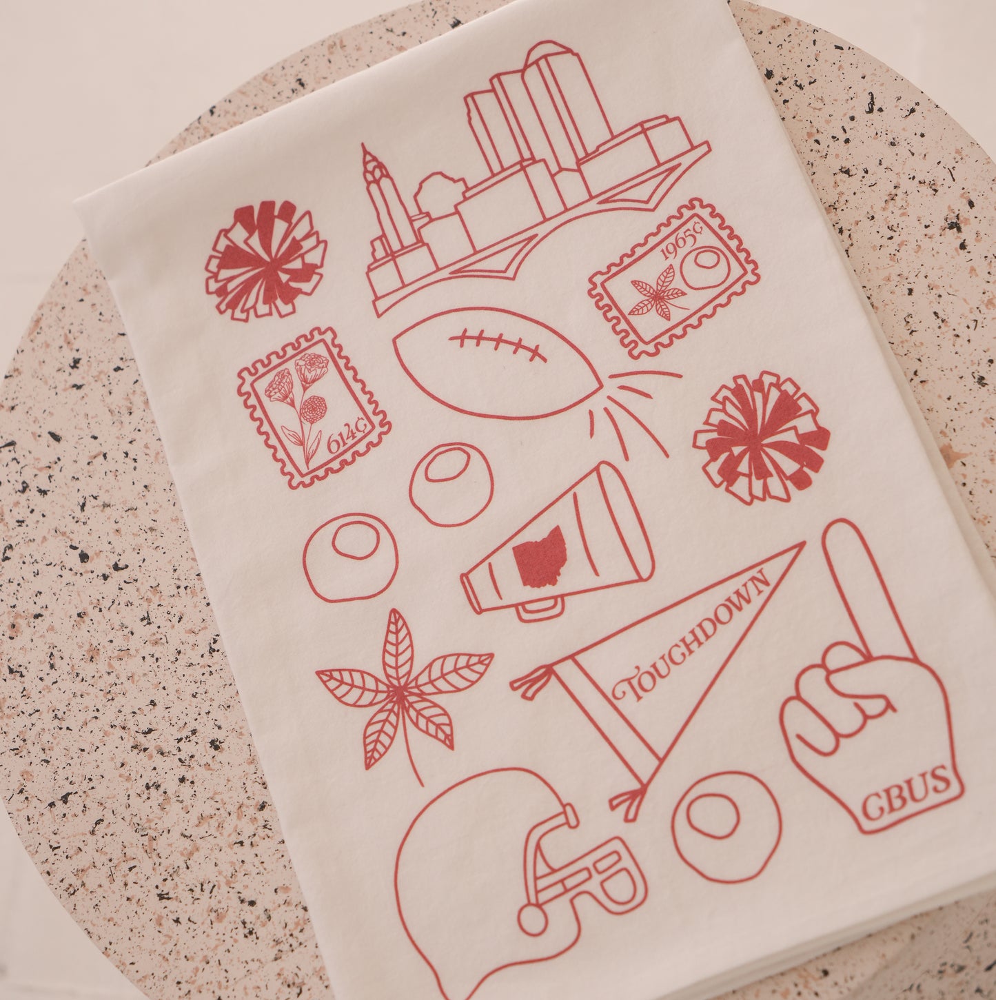 Columbus Tea Towel