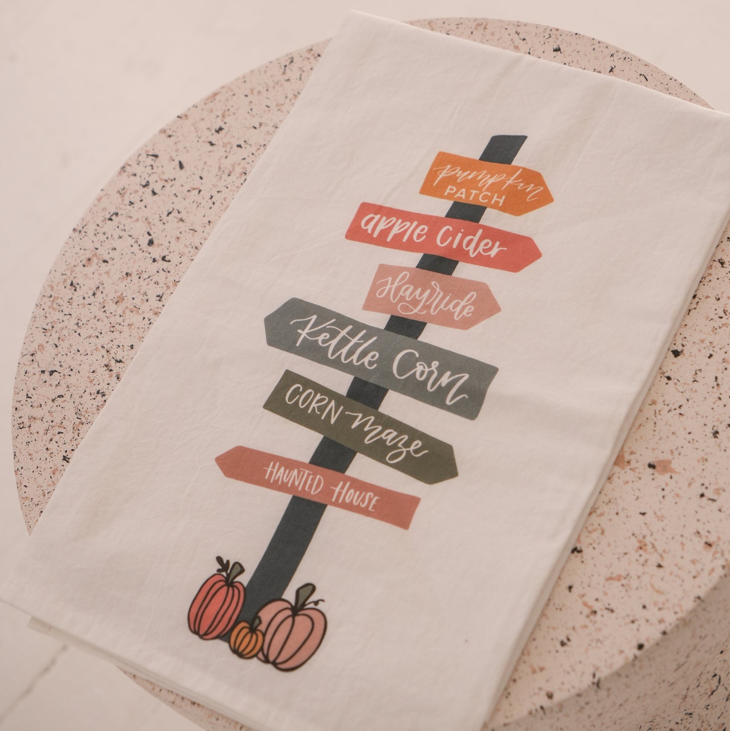 Fall Sign Tea Towel